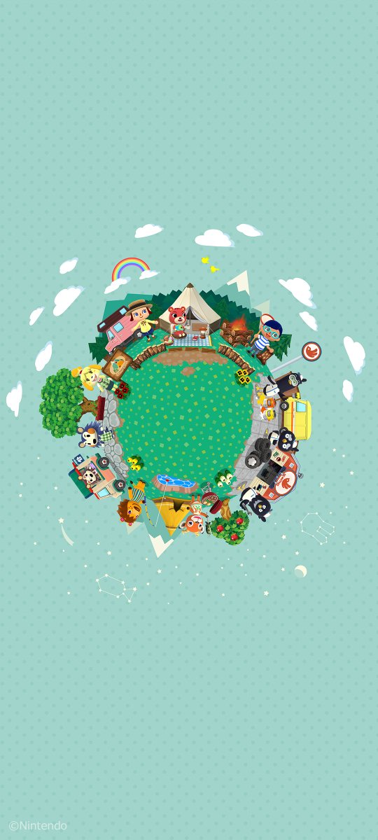 Pocket_Camp's tweet photo. The sixth anniversary of Pocket Camp is right around the corner! We have some fun wallpapers of the four seasons to celebrate! This design really takes us back! Do you remember? Let us know! (Hint: 6 years ago...) https://t.co/MnuKZtWDN1