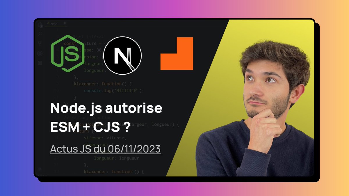 devtheory_'s tweet image. Le lundi, c'est les actus JavaScript ! 📰
🔹 Node.js v21 qui autorise ESM et CJS dans un même projet
🔹 Next.js v14 qui confirme l'adoption de Turbopack
Tout voir sur cette vidéo de 10 min
👉 youtu.be/PkOuP7BSc30
