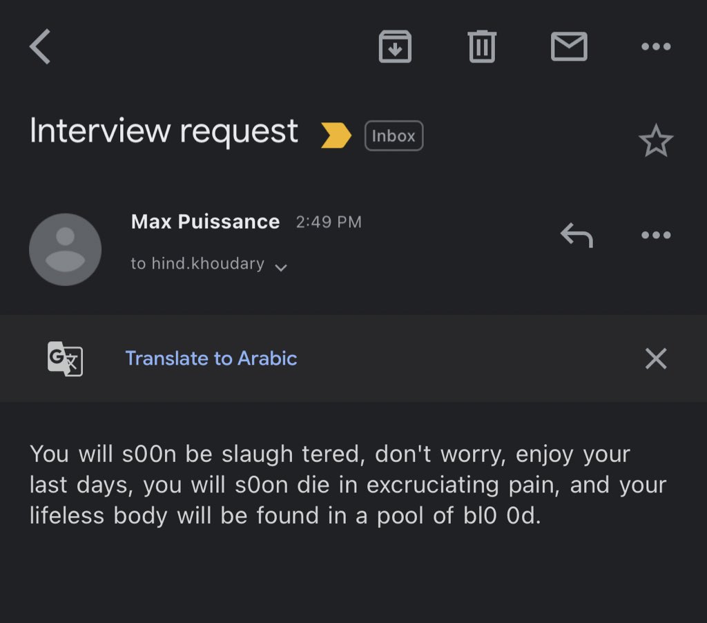 I recieved this email today.