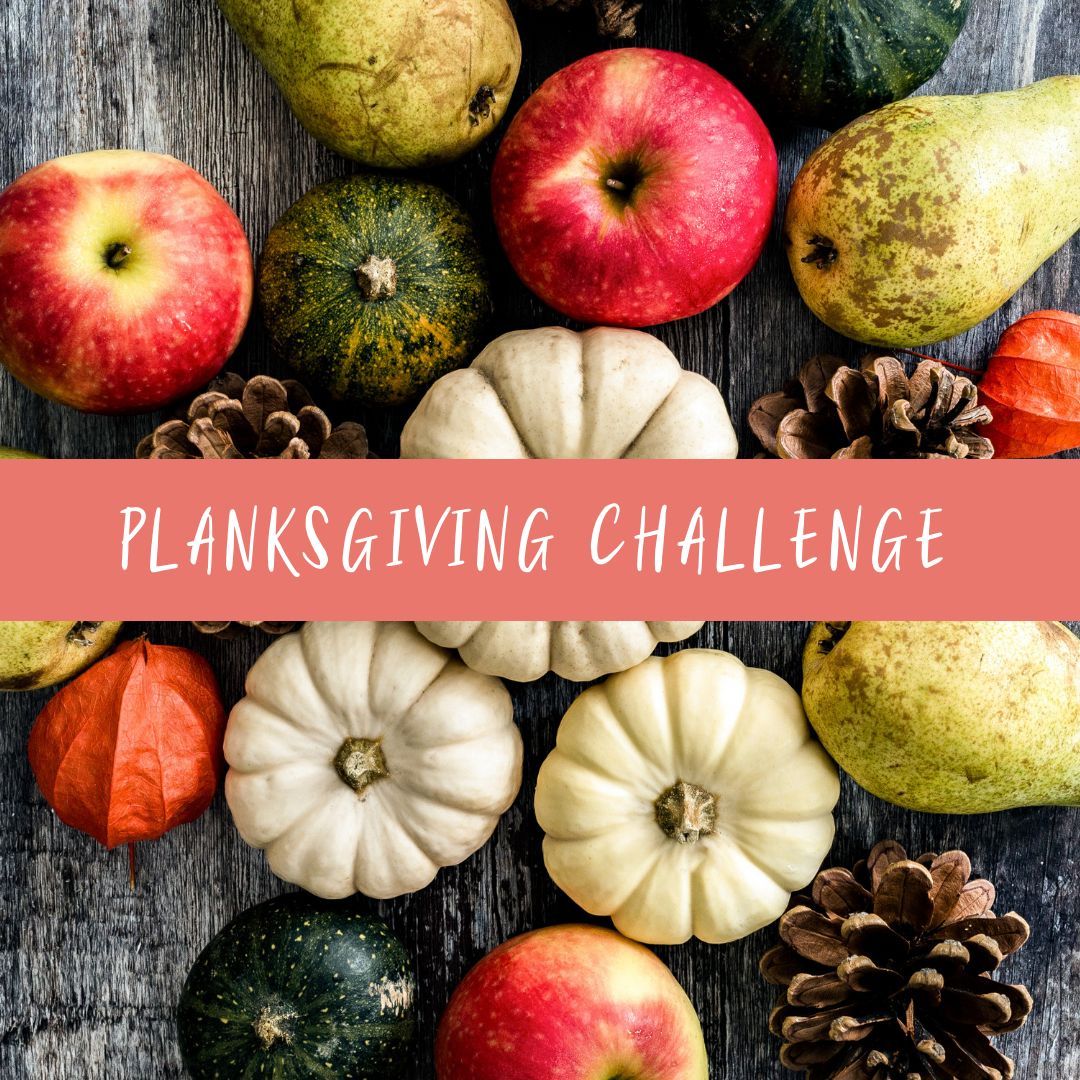 marshaapsley's tweet photo. November means PLANKSGIVING! Who's ready to flex those gratitude muscles? My yearly Planksgiving Challenge will take place November 13-22. Go ahead and sign up here: https://t.co/g887uXSrNc then practice your plank and tell me something you're grateful for. https://t.co/BeXd2aCaTM