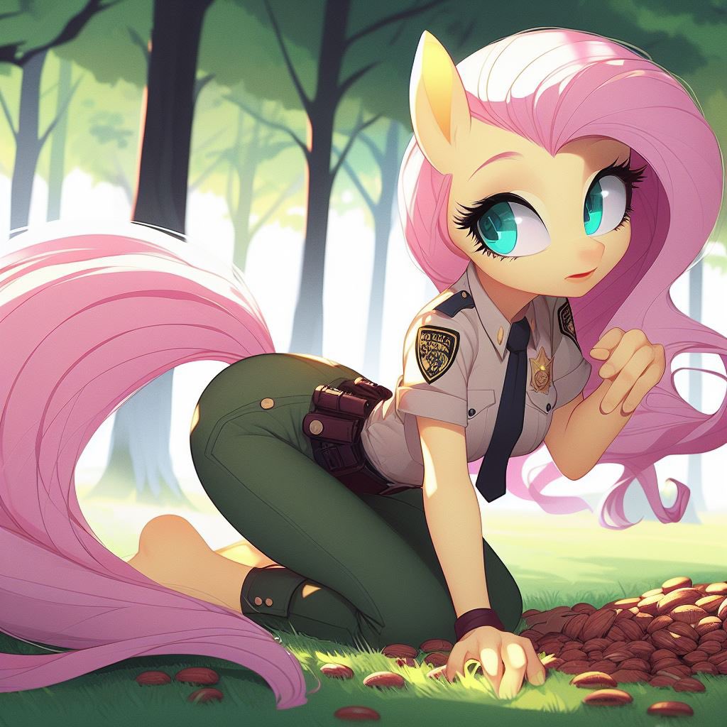 Dinkeldash's tweet photo. Police Ponies #4 - Mr Squirrel, remember it’s November, so you’re just going to have to move these somewhere else. https://t.co/Tpg3q90vG0
