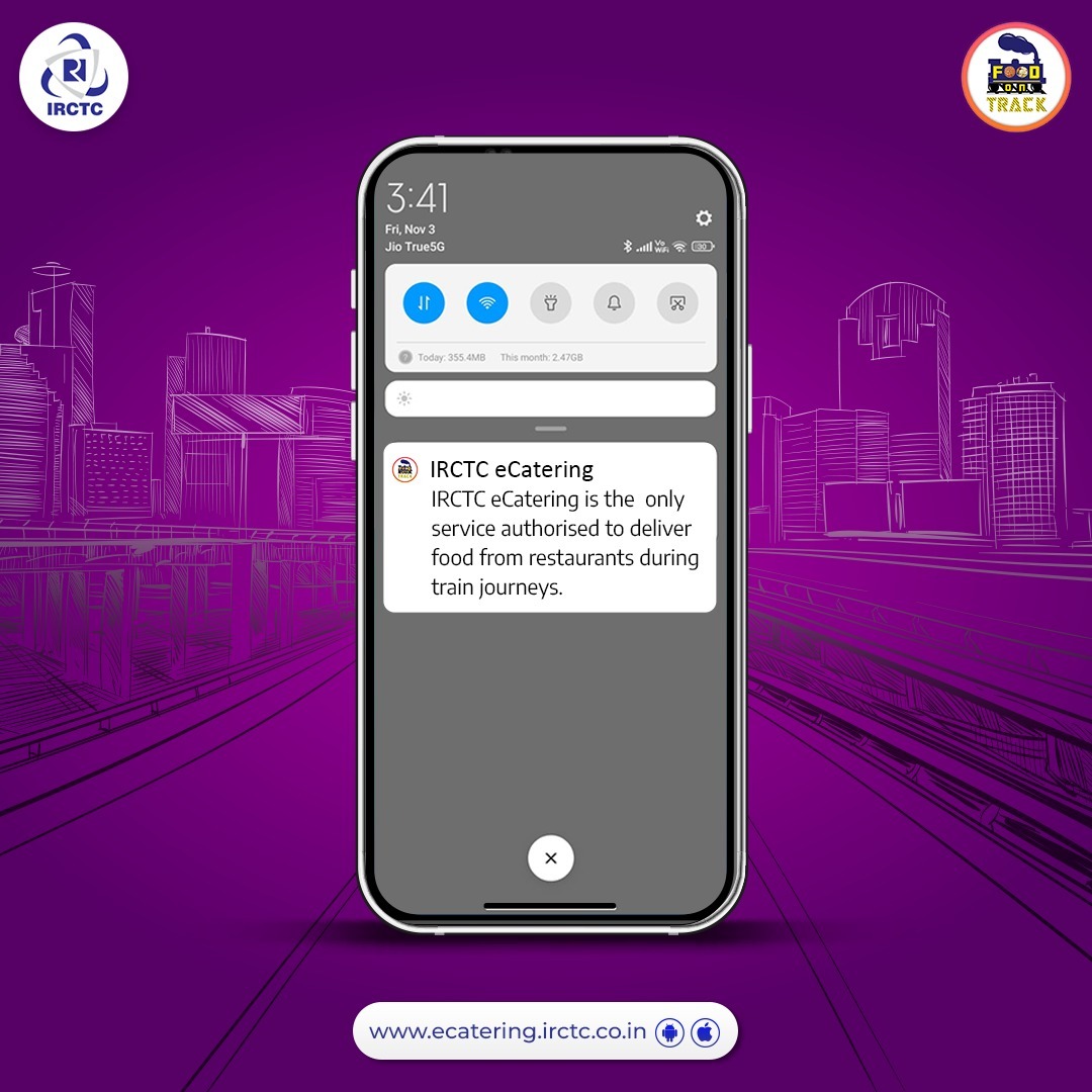 Beware of ordering food from unauthorised vendors during your train journeys. Order only from IRCTC eCatering for the best food delivery experience on the go.

🔗Click on the link in bio
👉Install #FoodOnTrack app
📞1323/WhatsApp +91-8750001323
.
.
.
#trainfood #foodintrain