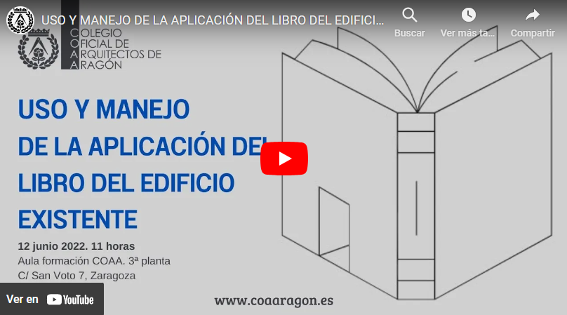 COA_Aragon's tweet photo. 📘 ¿Necesitas conocer el uso y manejo de la aplicación del #LibroEdificioExistente #LEEx?
👨💻 Visualiza el vídeo impartido por el Secretario-Técnico del COAA, Fernando Avellanas
¡Más de 1.000 #arquitectos ya lo han hecho‼️
Suscríbete a nuestro canal 👍
▶️https://t.co/XdtYfBk14W https://t.co/gzbD8VGtVr