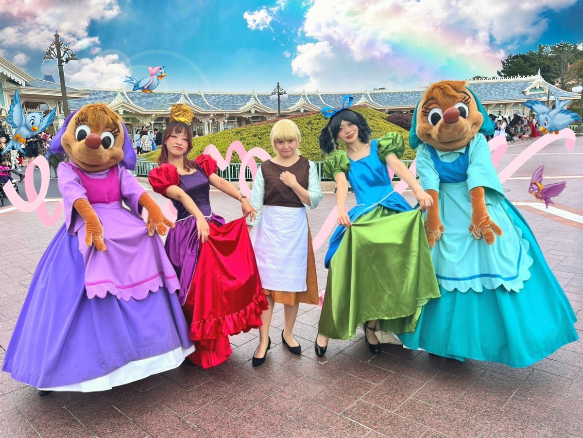 シンデレラ併せの日、インして直ぐにスージーとパーラに会えて嬉しかっ