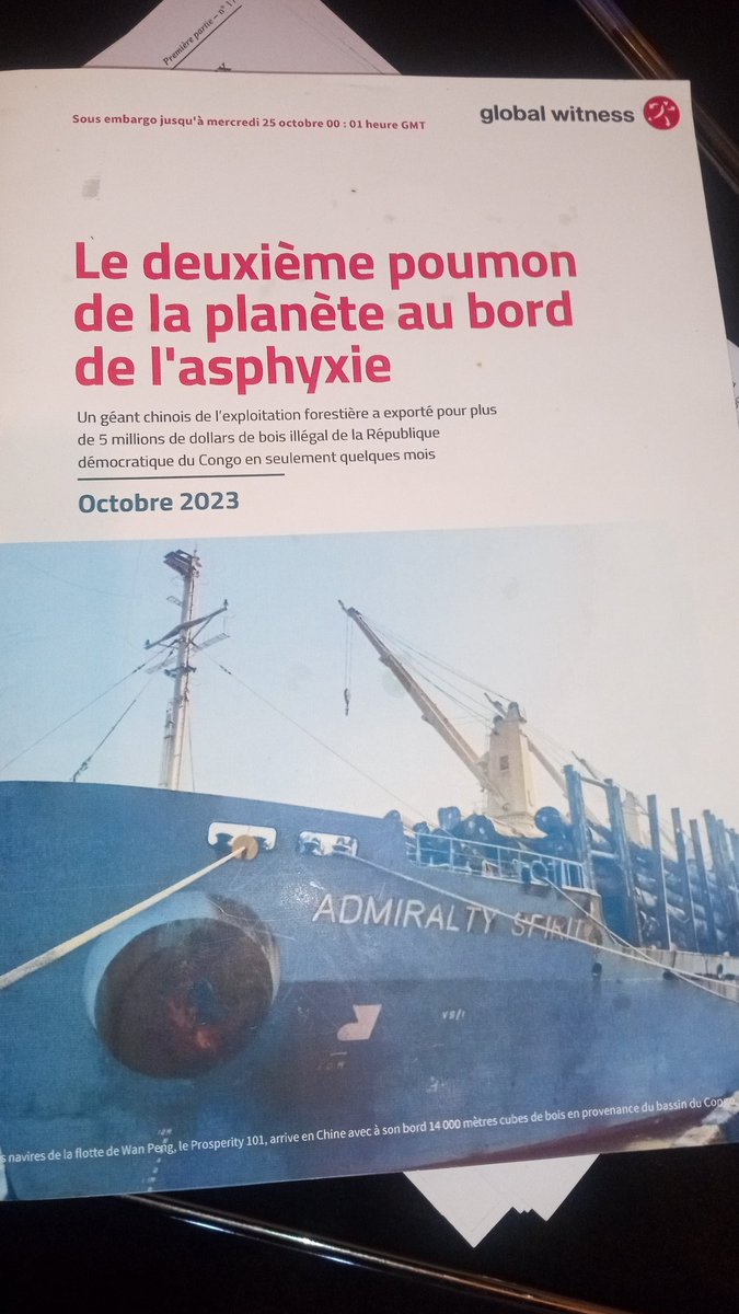environews_rdc's tweet photo. Forêt : Cokibafode, " le rapport de @Global_Witness  est une supercherie sur le bois illégal. Il omet expressément d'évoquer l'Ordonnance du Conseil d'Etat n°ROR 433 du 29 juin 2022 ayant annulé l'arrêté ministériel n°015/CAB/VPM-MIN/EDD/TSB-PDK/02/2022", du 05 avril 2022. https://t.co/dNKEubuvIq