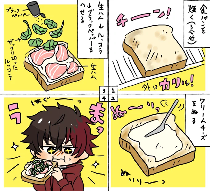 好きなのっけパンレシピ🍞 