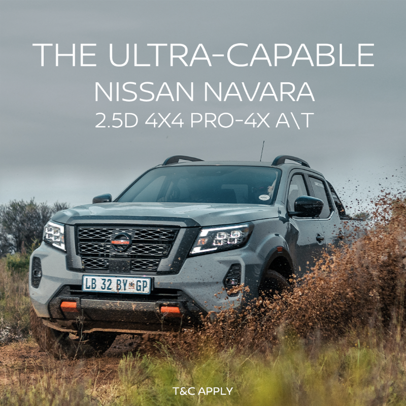 nissanza's tweet photo. Conquer any obstacle with ease in the Nissan Navara 2.5D 4x4 Pro-4X A\T with Hill Descent Control, now only R11,749pm. T&amp;C apply.