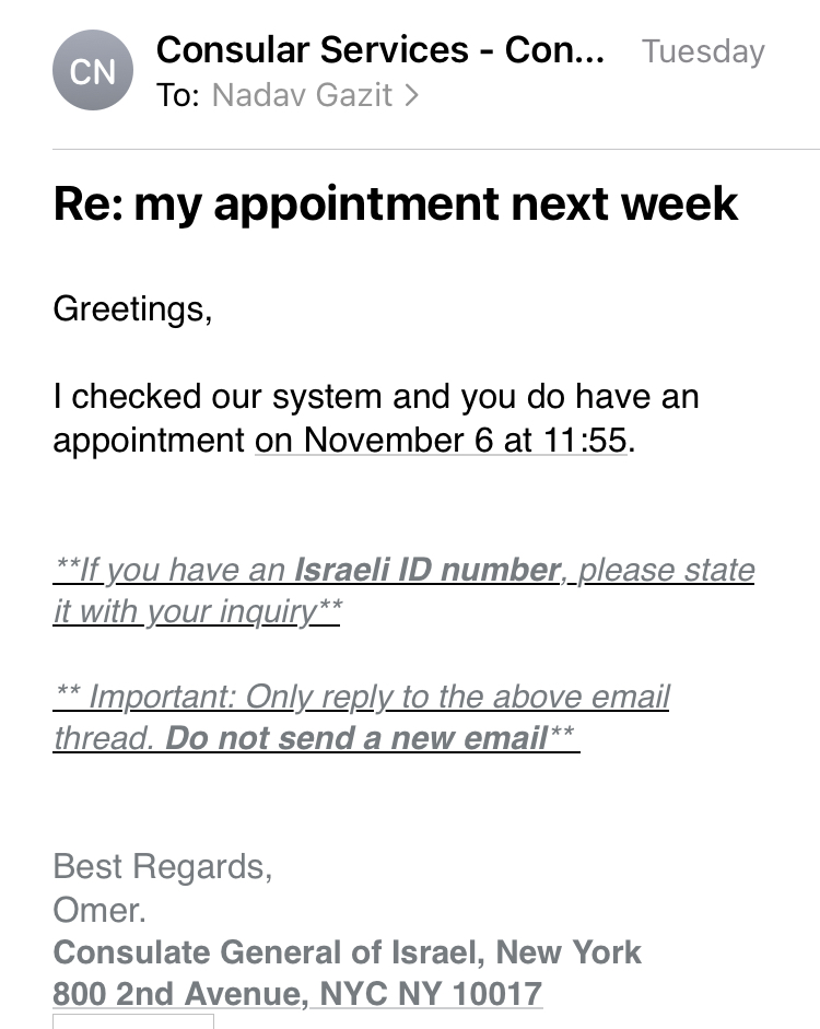 fiona_lone's tweet image. i scheduled my appointment to request the renunciation of my israeli citizenship months ago. last week i emailed to confirm it. this morning they canceled it because of a "safety incident" at the consulate. i don't buy it.

i was going to publish my letter anyway, so here it is: