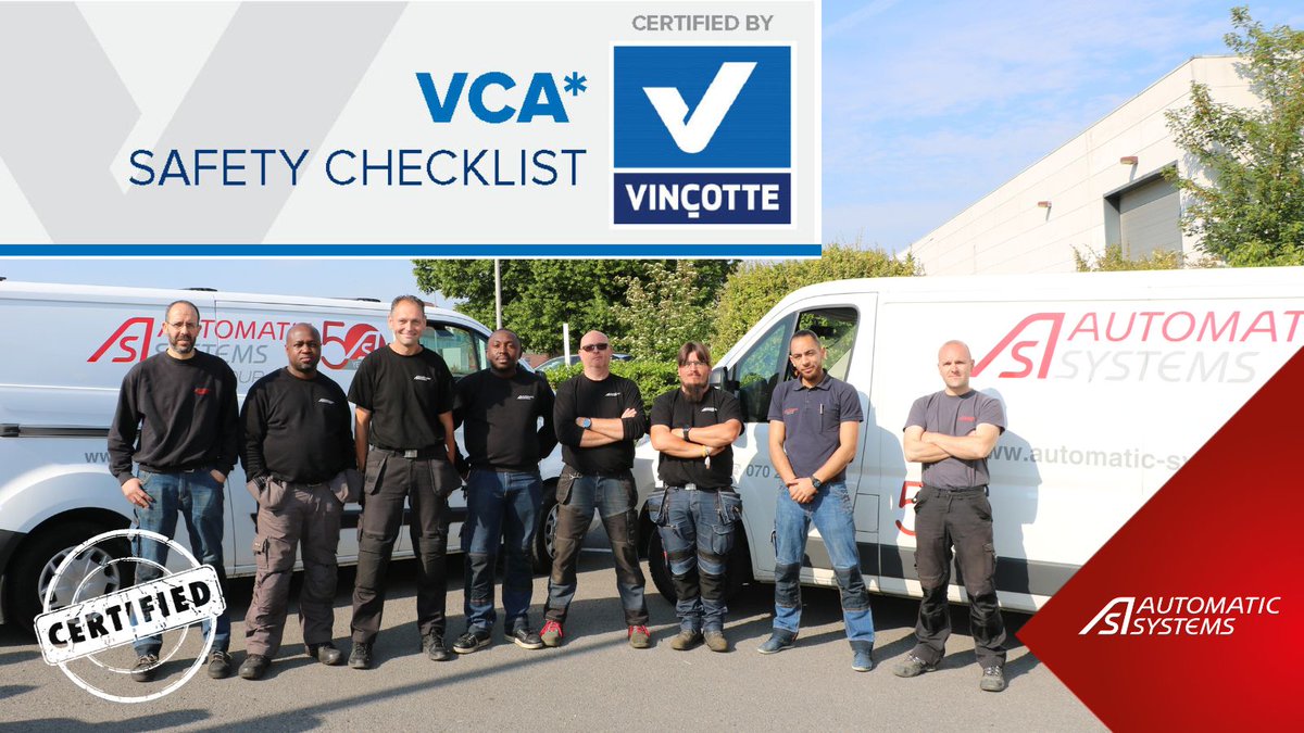 AutomaticSystem's tweet image. Le Service Après-Vente/Chantier d&apos;Automatic Systems Belgique, ainsi que l&apos;équipe de techniciens d&apos;EASIER Belgique (responsable de la maintenance de nos équipements à la STIB-Métro de Bruxelles), ont à nouveau obtenu la certification VCA*. Nous les félicitons chaleureusement !