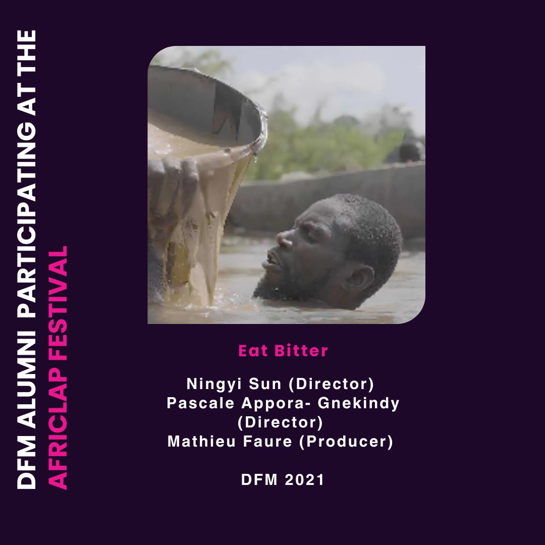 #DFMAlumni 2021 ‘Eat Bitter’ competes for The Feature Documentary programme of Africlap in Toulouse!

Screening 🎥 11 November at 7pm

Congratulations to the Eat Bitter team for their outstanding work🎊

africlap.fr

<a href="/Africlap31/">AFRICLAP</a> 

#africlap #documentary #africanfilm