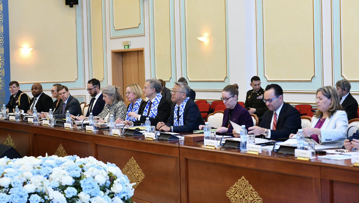 MFA_KZ's tweet image. The 5th anniversary meeting of the Kazakhstan – U.S. Enhanced Strategic Partnership Dialogue (ESPD) between🇰🇿and🇺🇸took place today. Kazakhstan is the only country with the status of the enhanced strategic partner of the United States in Central Asia.
🔗 gov.kz/memleket/entit…