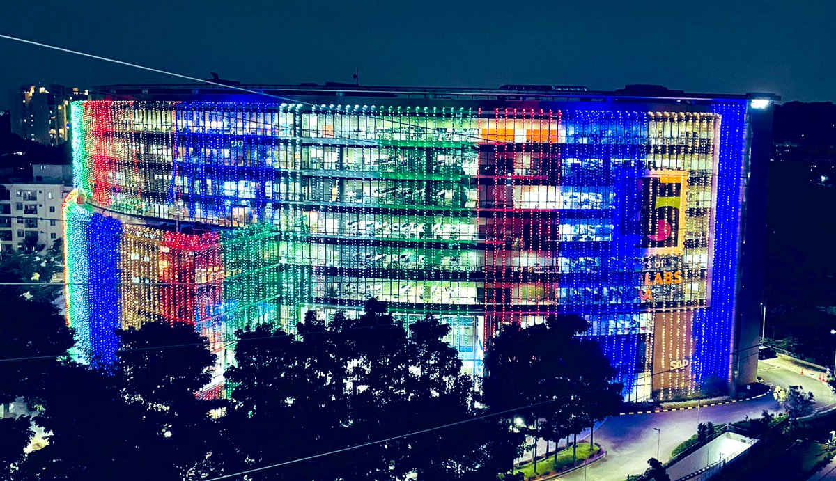 .<a href="/saplabsindia/">SAP LABS INDIA</a> campus is a spectacular sight, adorned with enchanting lights, and brimming with festive cheer for Diwali! 🪔🎆 

#Diwali2023 #LifeAtSAP