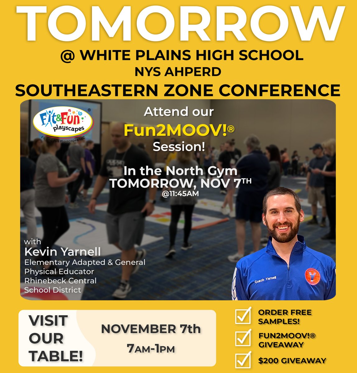 Tomorrow is almost here, and we will be there! The AHPERD Southeastern Zone Conference. <a href="/SEZnysahperd/">Southeastern Zone</a> #SEZproud