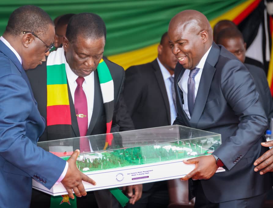 RumbidzaiCC's tweet photo. 22MW of electricity is due to be produced at the Pomona Waste-to-Energy factory commissioned by President Mnangagwa this morning. Talk of killing two birds with one stone. #EDNumber1 https://t.co/WhQ2DQpnx1