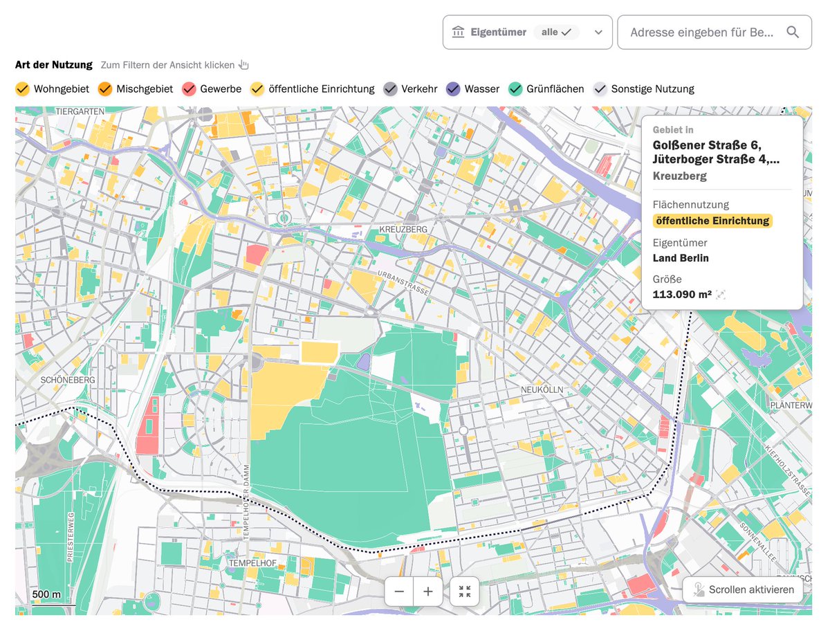 Ca. 23 600 000 Quadratmeter Land hat Berlin 1989-2022 verkauft, viele Grundstücke davon in bester Lage. Was  gehört der Stadt heute noch? Wir zeigen es in  Karten &amp; Grafiken. Mit dabei: Beeindruckende Beispiele von  Regierungsversagen.  #GroundControl interaktiv.tagesspiegel.de/lab/wem-gehoer…