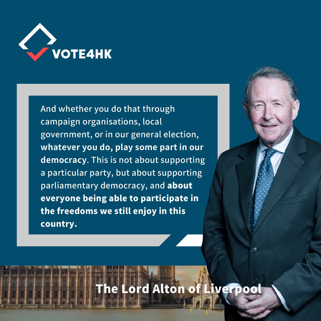 Thank you to The Lord Alton of Liverpool (@DavidAltonHL), who showed his support to our official launch.