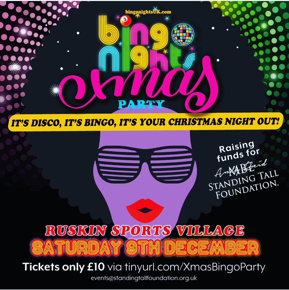 ⚡️DATE FOR YOUR DIARY!!⚡️
Get your Xmas boogie on and come and join us on the 9th December!! 🕺 🪩 

Only £10 a ticket, it will be an absolute blast! Doors open 7pm. 

Tickets are selling fast so book yours now!

register.enthuse.com/ps/event/STFBi…

🎄🪩

#xmasnightout #disco #bingonight