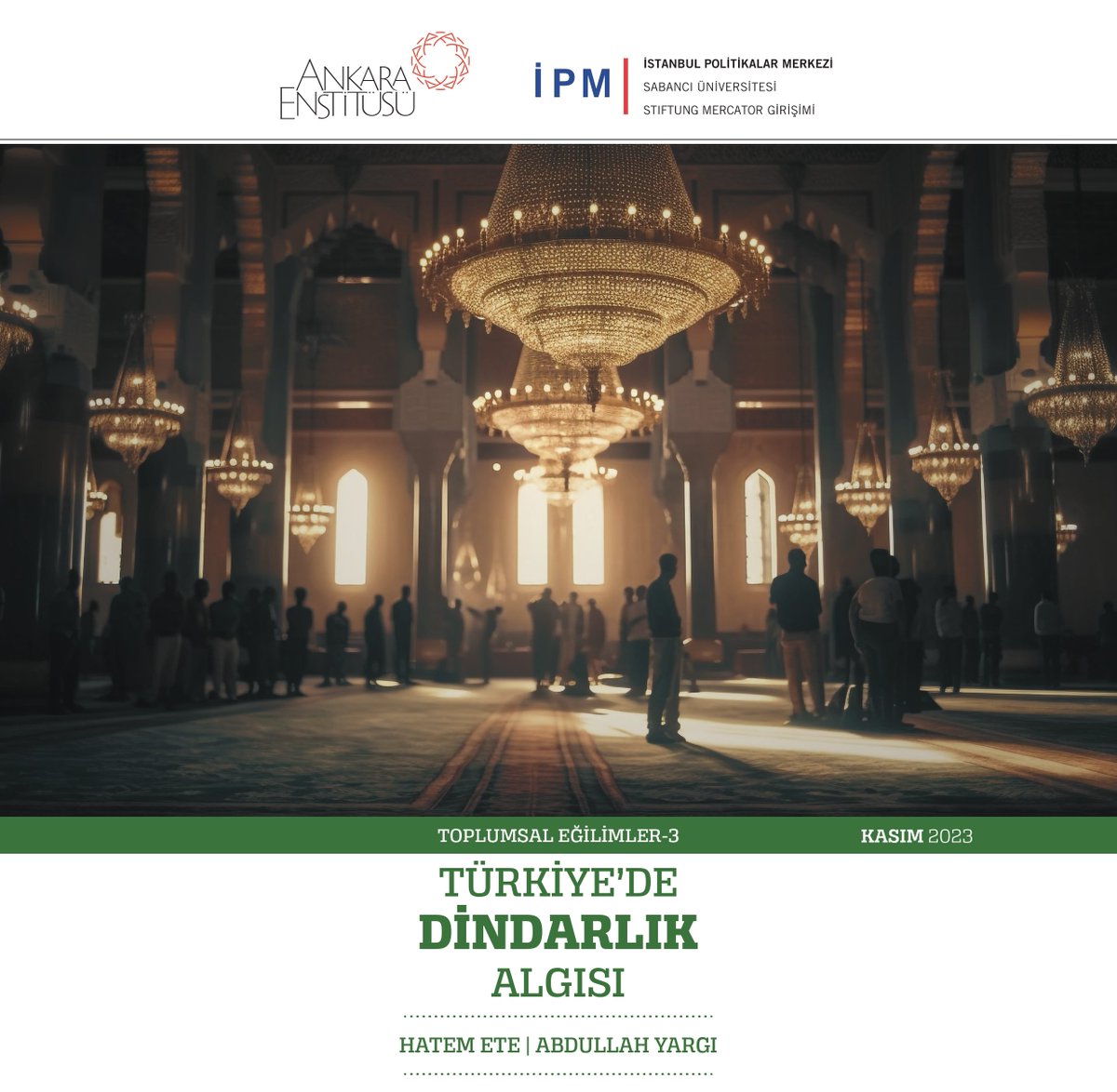 Türkiye'de Dindarlık Algısı raporu yayınlandı. Rapor 2023 yılı Türkiye dindarlığının fotoğrafını çekiyor.

Raporda öne çıkan bulguları ve grafikleri derledim. Bazı yaygın kanaatlerin sarsılacağı bir araştırma olduğunu peşinen söyleyeyim.

Başlayalım: