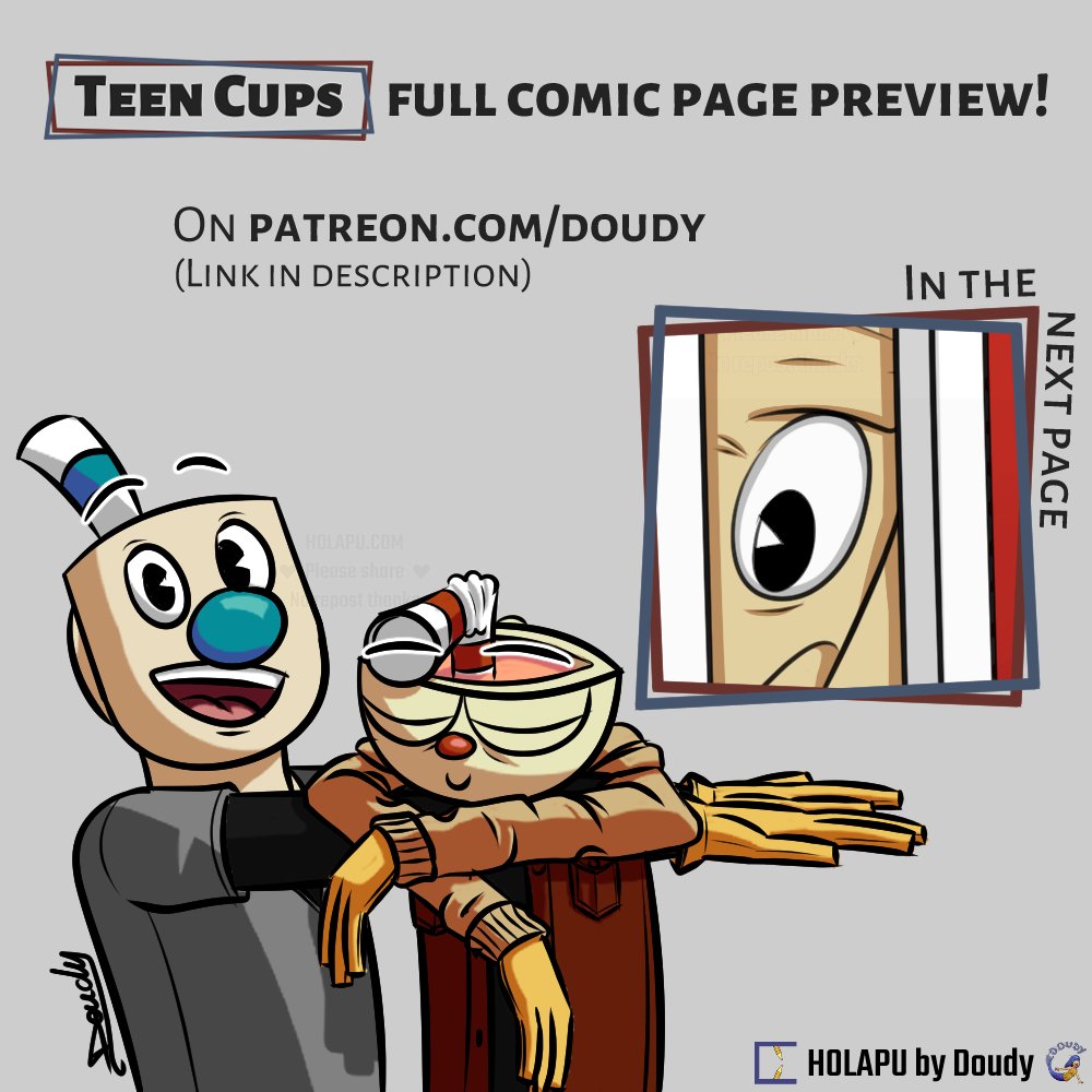 DoudyMerDood's tweet photo. Finished next page now available on Patreon: @ doudy  

#Cuphead #CupheadAU #TheCupheadShow #CupheadShow #RENEWTHECUPHEADSHOW #CupheadFanart #CupheadComic #CupheadComics #TeenCupsAU #TeenCups #Doudy #Mugman #ElderKettle https://t.co/1VPy0YVVQu