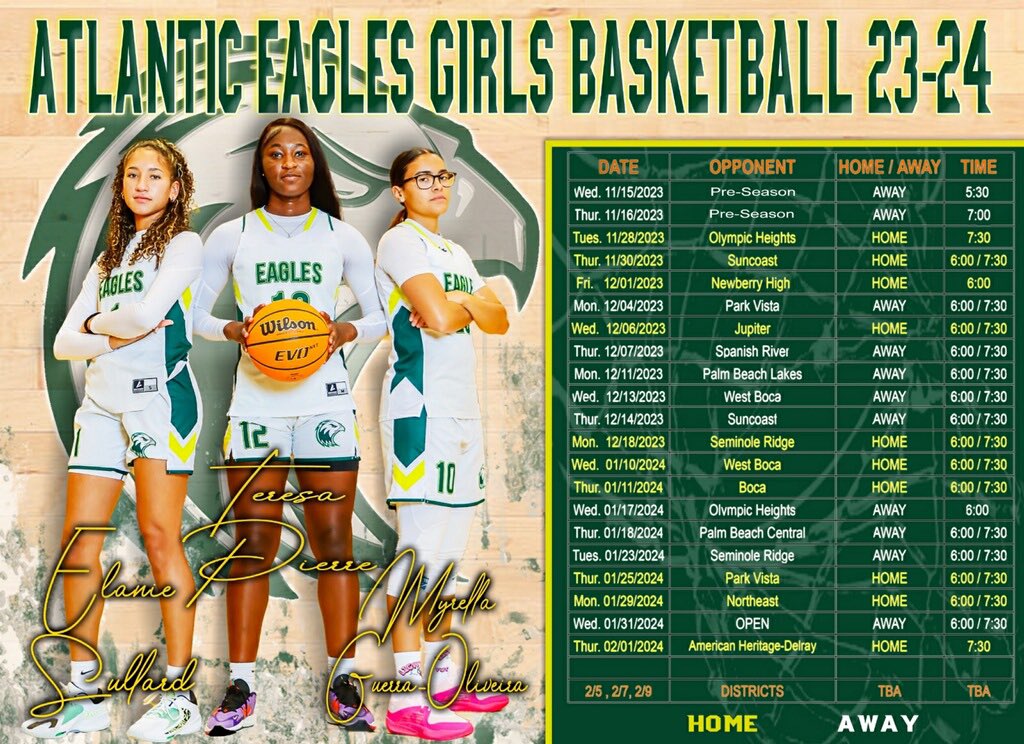 official schedule 2023-2024 season 💚🧡 last ride.