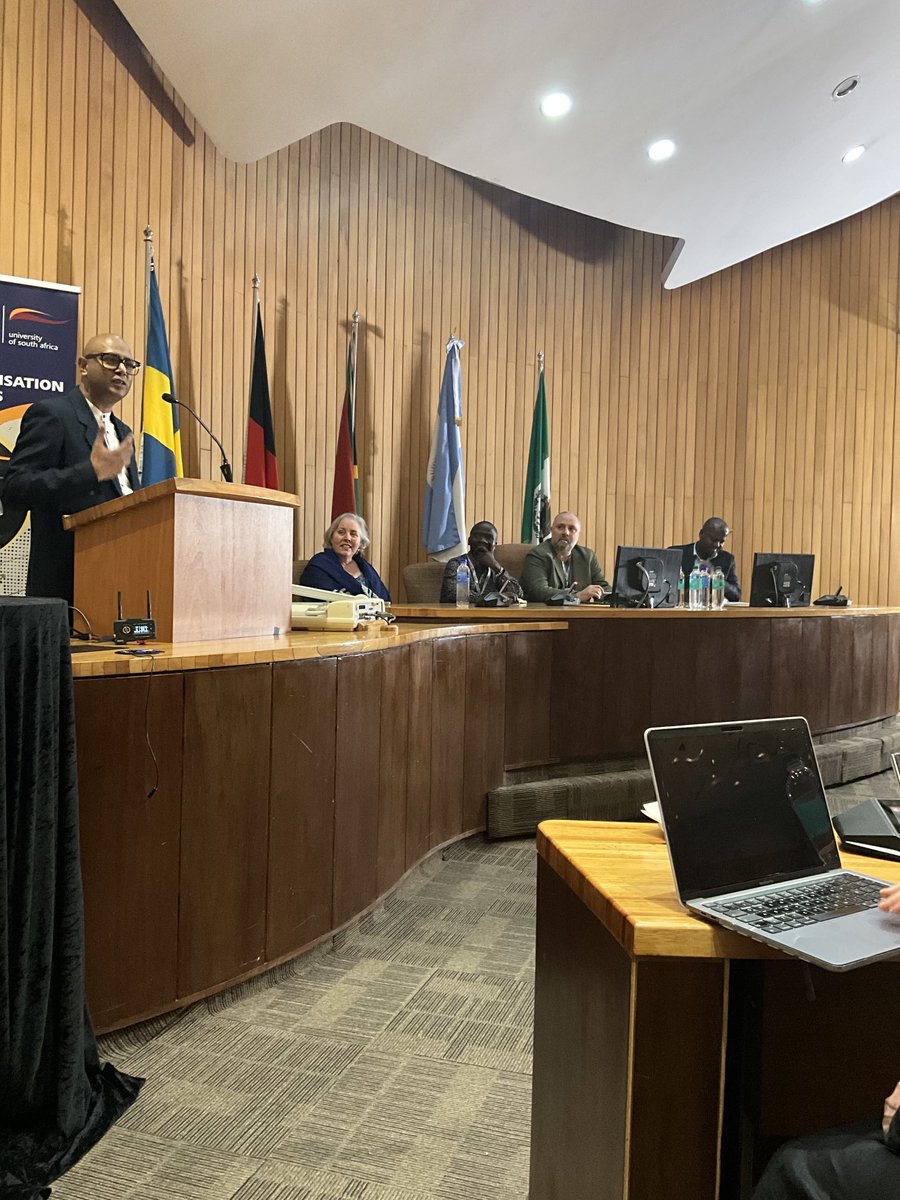 unisaradio's tweet image. Second session underway,  panel discussion presenting under the topic: Making sense of the potential of technology in low technology environments. 
#REDConference2023
#Unisa150