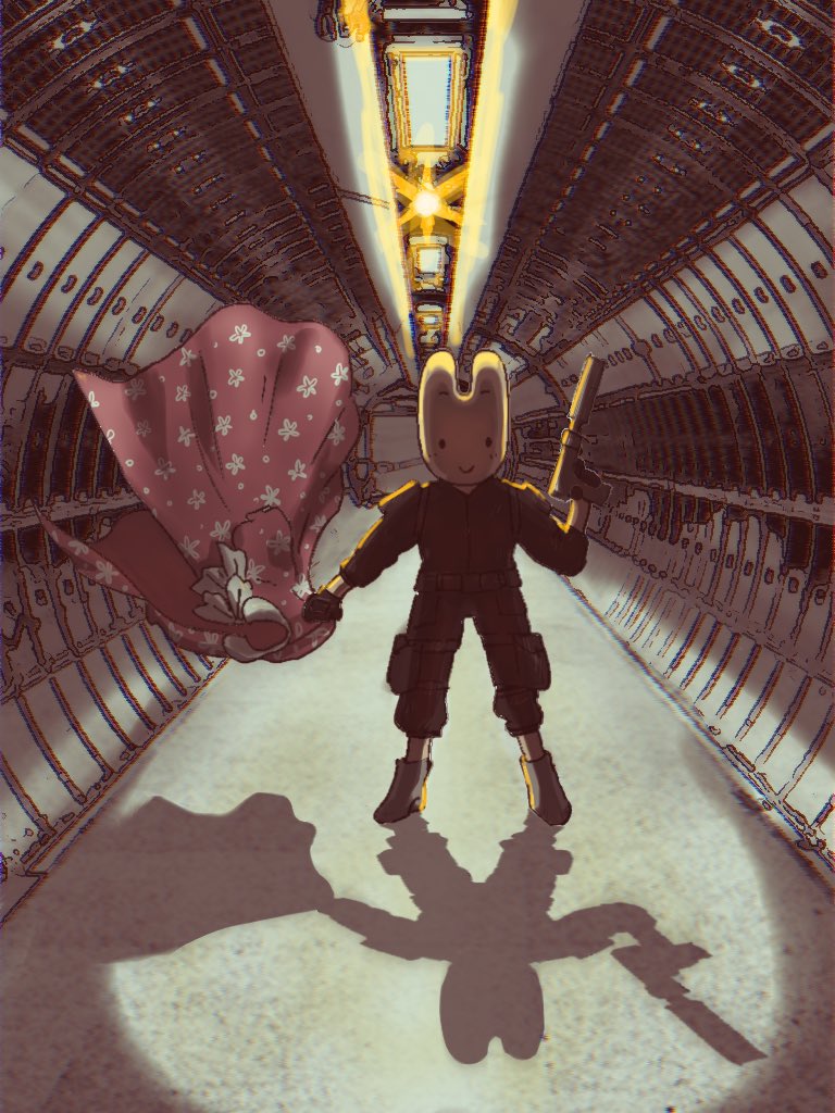 前に描いたマロンさんファンアート