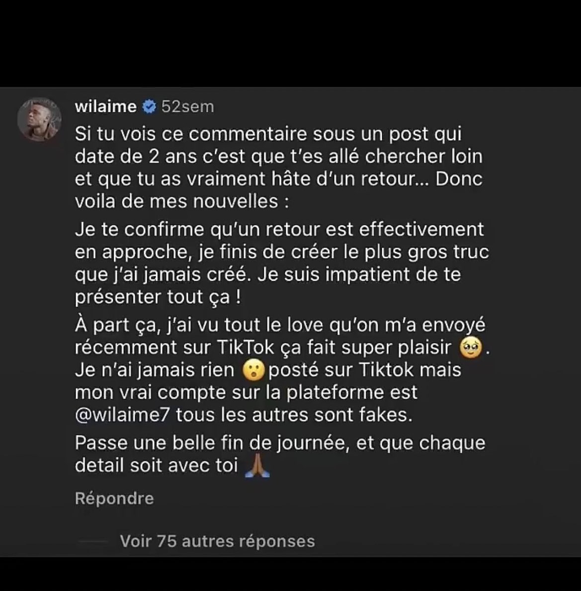 maytyda's tweet photo. Boom LE RETOUR DE WILAIME 😳😳🤌🏾🔥 https://t.co/RLz2aaI2KY