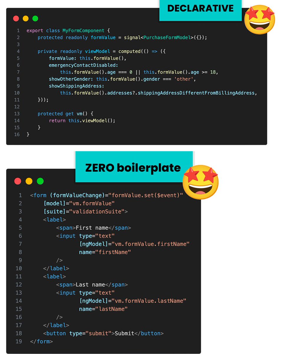brechtbilliet's tweet image. 🚀 Exciting News! 📢
My #Angular Template-Driven Forms Course is finally cooked up and ready to serve! 🍽️
Say goodbye to form "boilerplate" and hello to "spaghetti-code" reduction! 🍝
Join the form revolution today! 😄👨💻 #AngularForms #NoBoilerplate
simplified.courses/complex-angula……