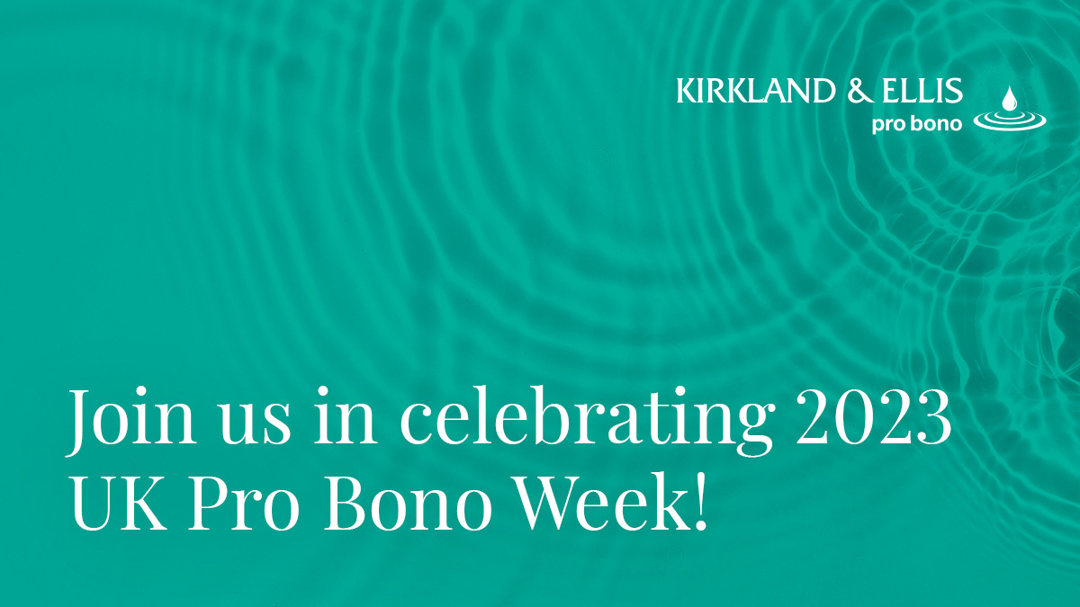 Kirkland & Ellis (@kirkland_ellis) on Twitter photo UK #ProBonoWeek recognizes the free legal help lawyers provide to individuals and communities in need. Weāre proud to provide pro bono assistance to many organizations making a difference all across the UK, including <a href="/a4id/">A4ID</a>, <a href="/WorldBank/">World Bank</a>, <a href="/RLSAthens/">Refugee Legal Support (RLS)š§”</a> and more. kirkland.com/marquee-storie⦠UK #ProBonoWeek recognizes the free legal help lawyers provide to individuals and communities in need. Weāre proud to provide pro bono assistance to many organizations making a difference all across the UK, including <a href="/a4id/">A4ID</a>, <a href="/WorldBank/">World Bank</a>, <a href="/RLSAthens/">Refugee Legal Support (RLS)š§”</a> and more. kirkland.com/marquee-storieā¦