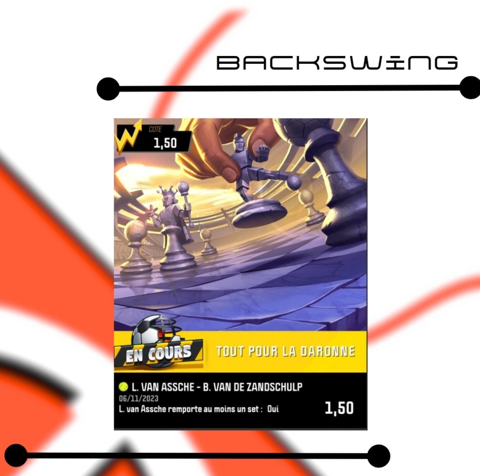 BACKSWINGPRONOS's tweet image. 👉📍 ATP METZ 🇨🇵 🎾

👉🏻LUCAS VAN ASH GAGNE 1 SET🇨🇵

@ 1,50  ⏳

Lucas a largement les armes pour prendre son set face a un Botis qui fait du mieux mais toujours irrégulier ! 
Sur un 250 a la maison Lucas n&apos;a rien a perdre et peut reussir a gener son adversaire.
#TeamParieur