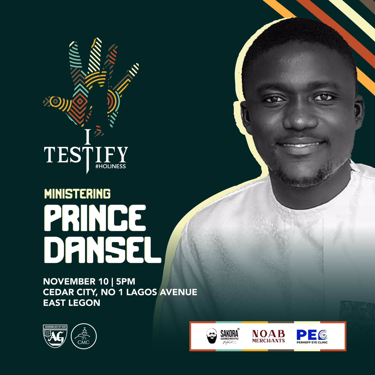 Get ready!!!
Min @dansel_prince will be ministering at #iTestify2023

#iTestify2023
#CMC
#HolyEdition
#MyTestimony