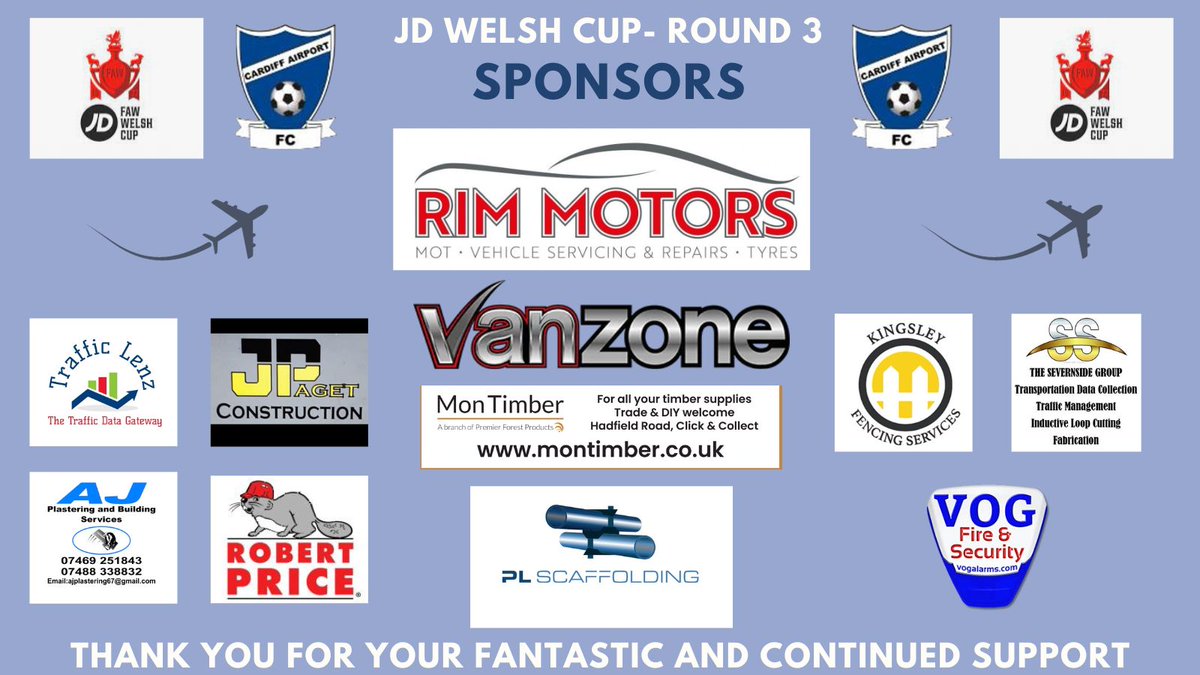 This week we start our preparations for our Trip to @CPDPorthmadogFC  in the #JDWelshcup thanks to our club Sponsors ahead of the big game