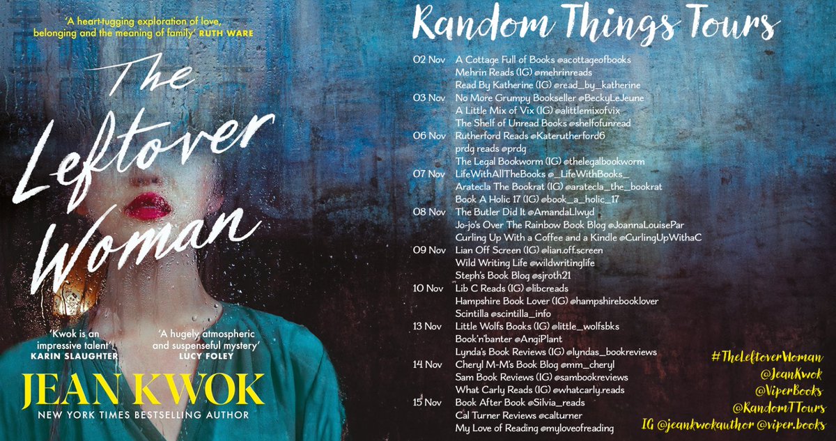 A memorable and moving read, here’s my #blogtour review for #TheLeftoverWoman by @JeanKwok with @RandomTTours @ViperBooks 
wp.me/pcGudW-1gj