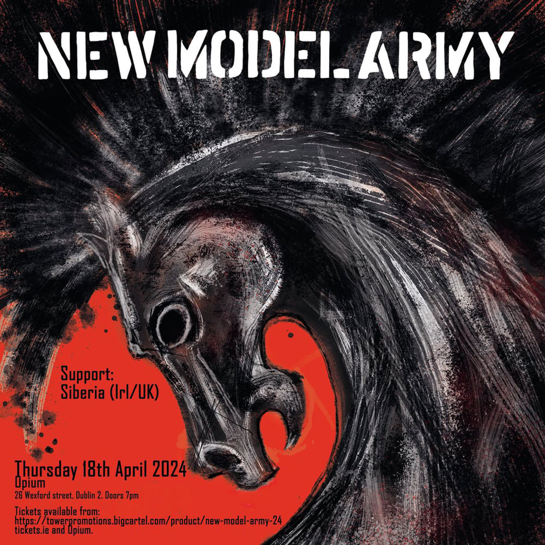 THIS THURSDAY: @NewModelArmy will play Opium Live, Dublin on April 18th. Support from SIBERIA. opium.ie/events/new-mod… @officialnma @TowerPromotions @whelanslive