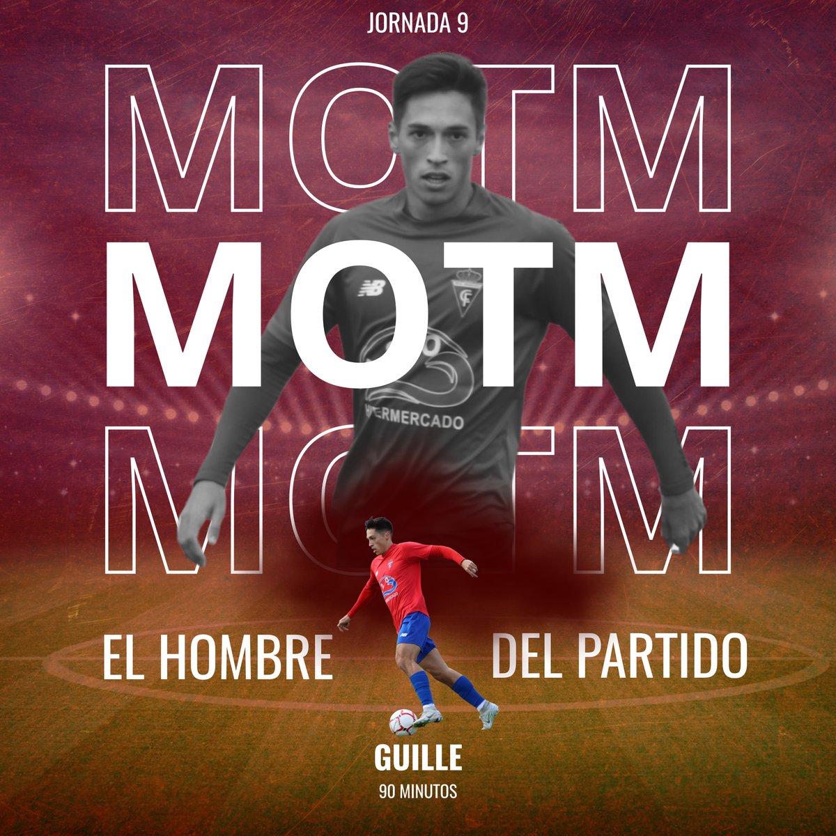 MEJOR DEL PARTIDO | Es difícil destacar un solo jugador, pero por su trabajo en la sombra, su espectacular pase a Chiki en el cuarto gol y por su entrega y sacrificio....Guille elegido como el jugador más destacado de la victoria de ayer.

#VamosAranjuez #OrgulloRibereño