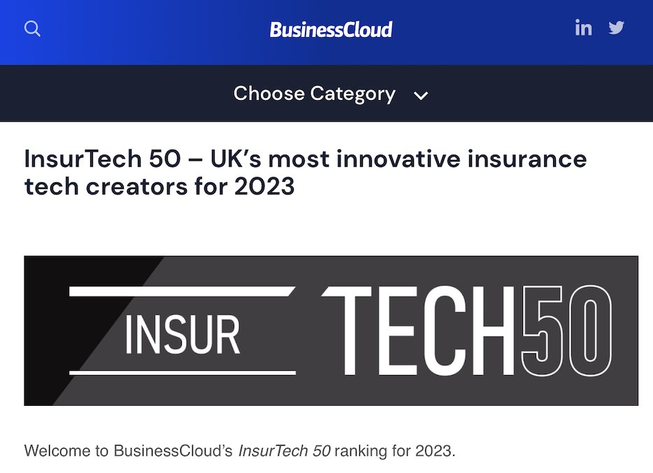👏 Congratulations to all the team at our portfolio company @PercaysoInform on coming third on @BCloudUK's #InsurTech50 list!

🚘Percayso, which specialises in next generation insurance intelligence, climbed the ranks after finishing  29th last year.
 
 businesscloud.co.uk/insurtech-50-u…