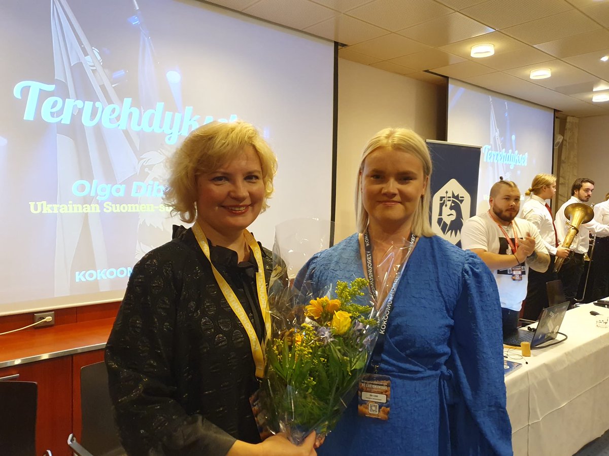I was delighted to address the young generation of 🇫🇮 politicians at the opening of ⁦<a href="/Kokoomusnuoret/">Kokoomusnuoret</a>⁩ 90th congress. Thank you for choosing “We stand with Ukraine” as a theme of the congress. I believe stability and peace in Europe will be restored through our joint efforts