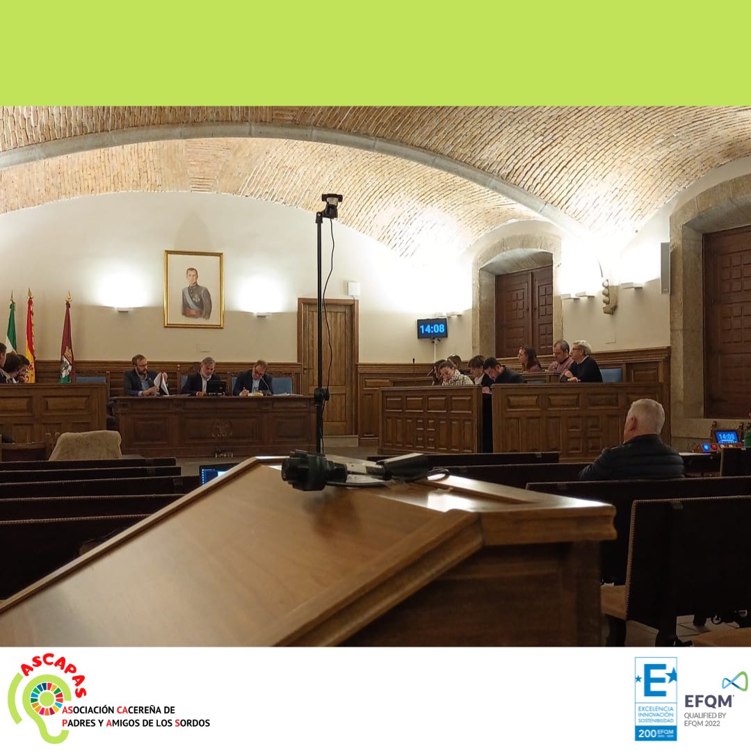 ACCESIBILIDAD 🧏‍♂️

Esta mañana, el pleno del Ayuntamiento de Plasencia <a href="/Ayto_Plasencia/">Ayto. de Plasencia</a> ha sido interpretado en Lengua de Signos Española por nuestra ILSE, haciendo el evento accesible para personas signantes.

¡QUEREMOS QUE NOS OIGAS!