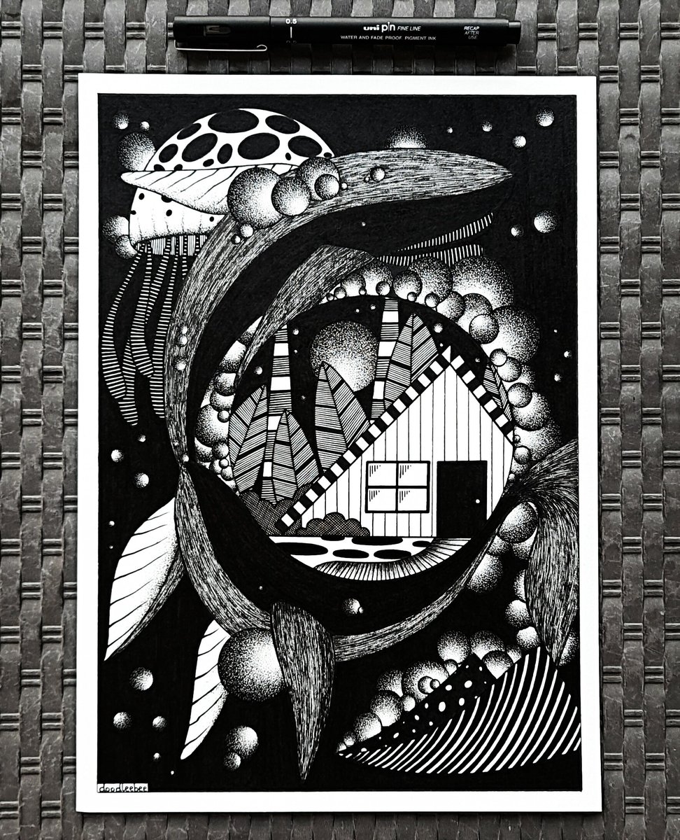 Doodleebee's recent project - I often imagine a whole different world with these majestic beings maintaining the balance, stability and equilibrium. How beautiful the frequency would be!
#Doodleebee #illustration #underwater #art #handmade #artwork #surreal