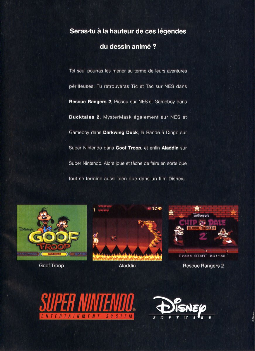 AllmightoFranky's tweet photo. La pub dans les mags JV des #80s #90s!Pubs issues du #Joypad 37 de décembre 94!Double-page pour les jeux #DisneySoftware chez #Nintendo,#Hurricanes sur #Megadrive,inspiré de la série animée de 1993 et #Konami bien entendu!! #retro #retrogaming #culturepub #oldschool https://t.co/vG48a6mlPX