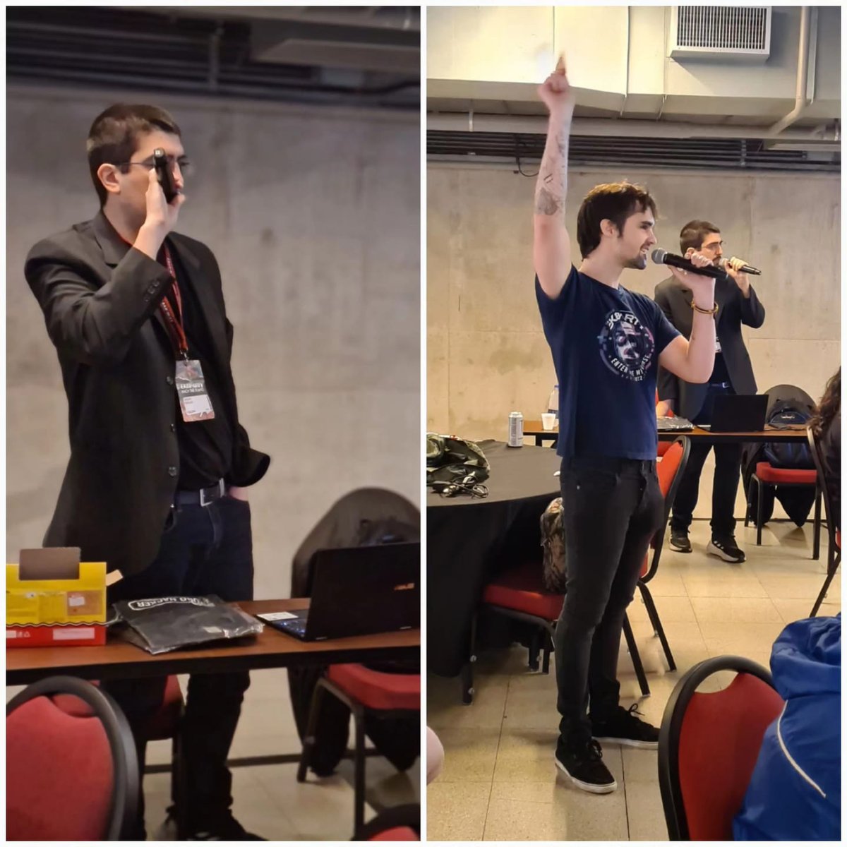 <a href="/ekoparty/">Ekoparty | Hacking everything</a> Al taller lo armamos con <a href="/Alex91dotar/">Alex 🏳️‍🌈</a>. donde mostramos analizar y comprometer una app web. <a href="/hackthebox_eu/">Hack The Box</a> colaboró para crear un CTF en la que los estudiantes participaron al final del taller. Los ganadores se llevaron licencias de HTB para continuar practicando en sus hogares.