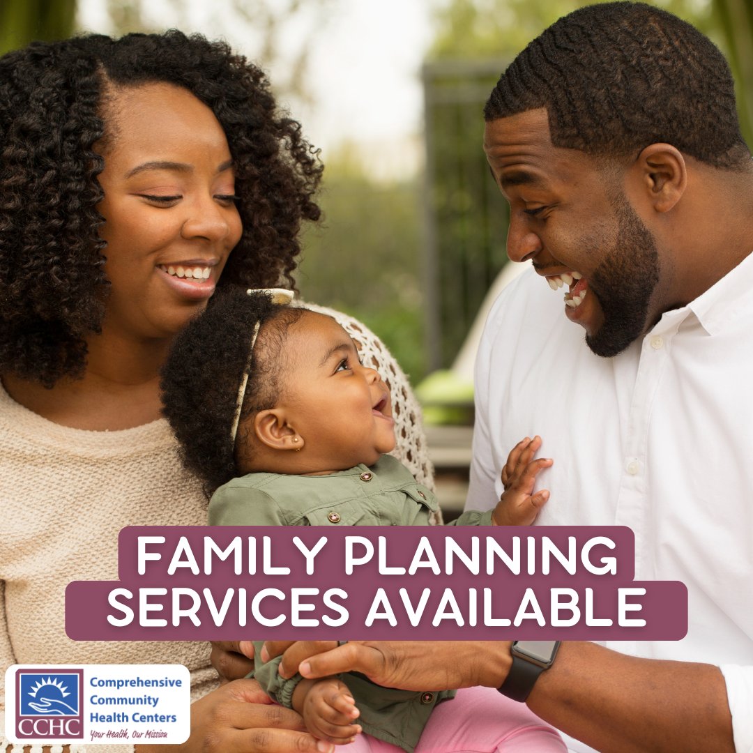 Contact your local CCHC provider to get all the information you need on our family planning services and education.

Take control of your future and book your appointment today!
#familyplanningservices #cchc #familyplanning #maternalcare #prenatalcare #healthprograms