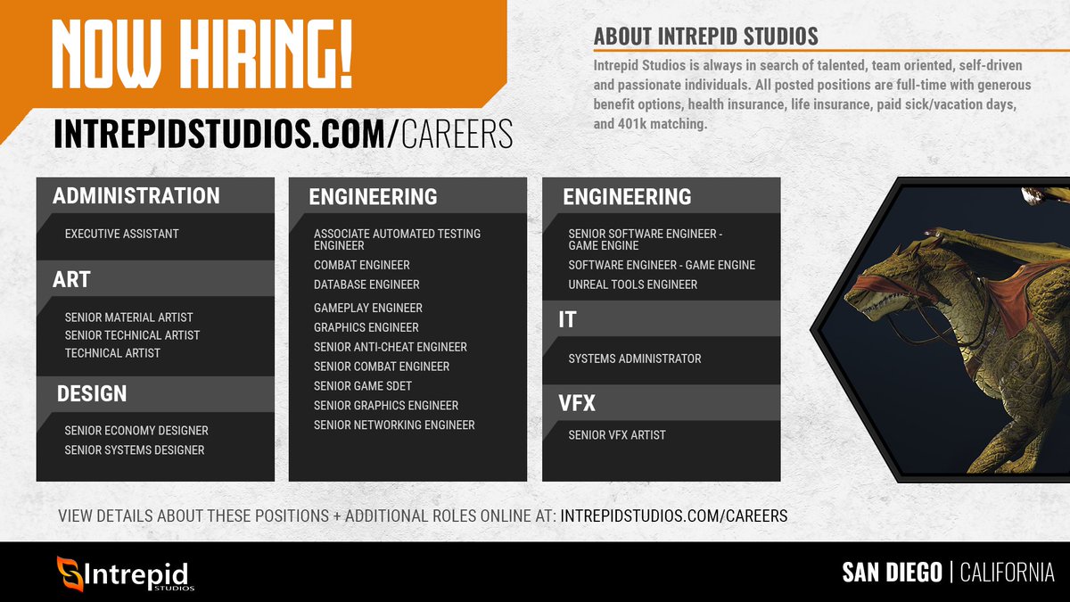 🍂 🦃 Ready to level up your career this holiday season? intrepidstudios.com/careers  

👀 Take a look at our latest job postings and share this post!