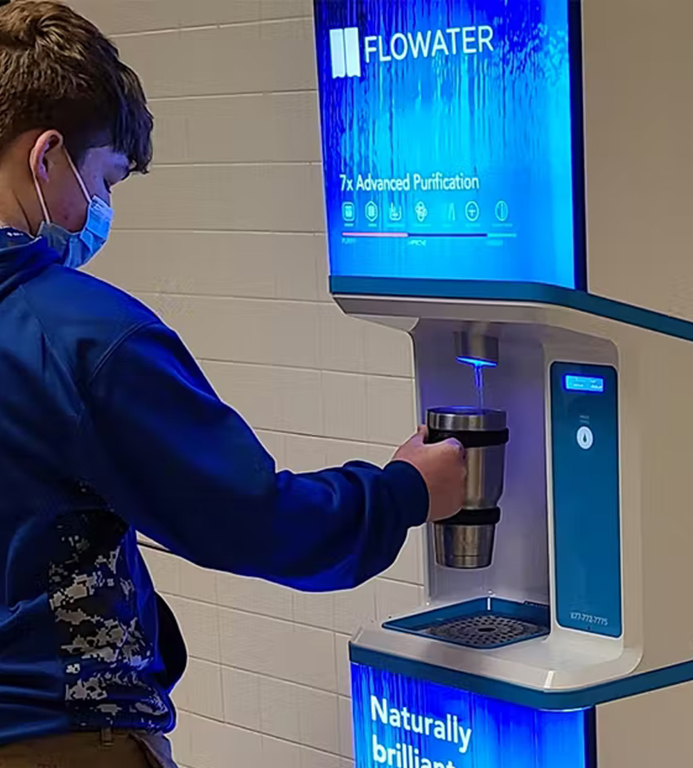 flowateruae's tweet photo. Our Refill Stations eliminate up to 99% of all toxins, heavy metals, microplastics, viruses and bacteria with the membrane used in FloWater’s Advanced Osmosis system.

Learn more: https://t.co/uO8CkgRPtd

#flowater #drinkingwater #waterpurification #sustainable #waterdispenser https://t.co/3OJf026MIk