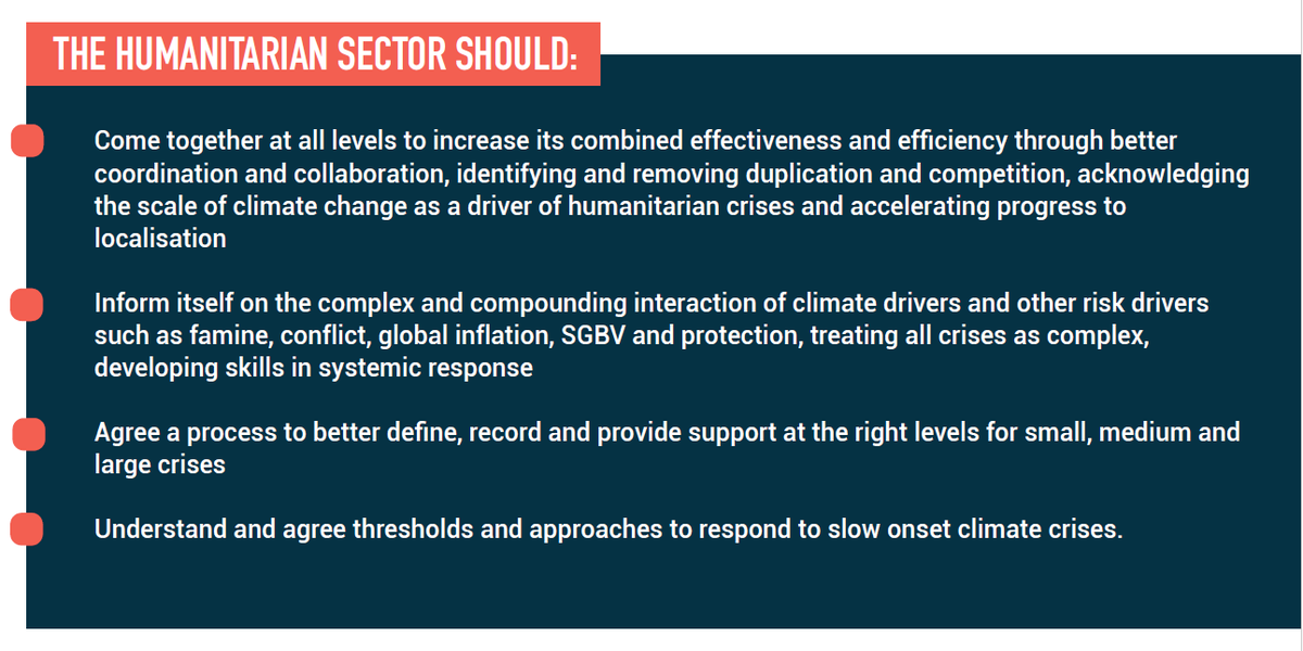 #ClimateChange is significantly impacting #humanitarian crises, exacerbating more frequent and intense floods, droughts, storms, cyclones and heatwaves across the world. Read our new report on the impacts of climate risks on small and medium-scale crises: startnetwork.org/learn-change/r…
