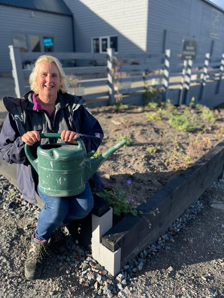 Dos Amigos... We’ll get by with a little help from our friends. We're continually looking to improve &amp; beautify Barra, and our new car park butterfly border has extra sedimental value, having been built by Gardener Suzy &amp; Jesus, who visited us all the way from Spain. #gardenlife