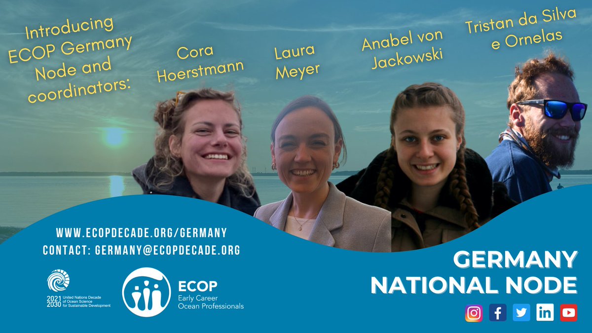 OceanDecadeECOP's tweet photo. 📣We are delighted to welcome our latest National Node - Germany.  
🇩🇪They are calling out to ECOPs from German-speaking countries and residents in Germany (including Austria &amp; Switzerland), as well as interested collaborators to join their network.
👉https://t.co/GCRJRkJ83I https://t.co/XZIn9606eN
