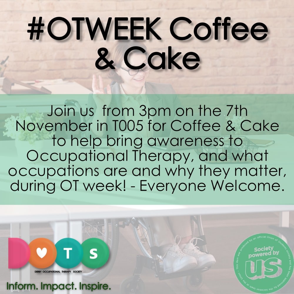 1 day to go! 
Can't wait to dicuss all things occupation !

We are hosting a bake sale too, 10% of our sale will be going to chairty. See you there!

#occupationaltherapy 
#OTweek23