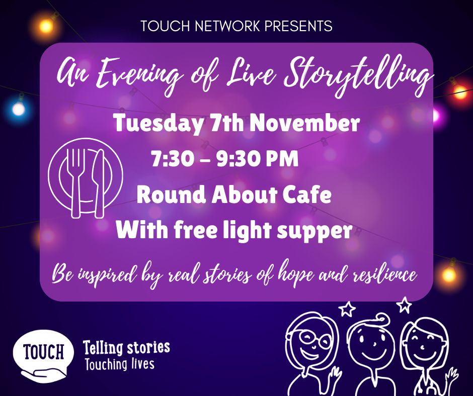 Who's looking forward to our event at Round About cafe tomorrow evening? We're offering free jacket potatoes, the cosiest food of all for a dark and blustery night! Join us for supper, stories and chat: buff.ly/3Q8llYe