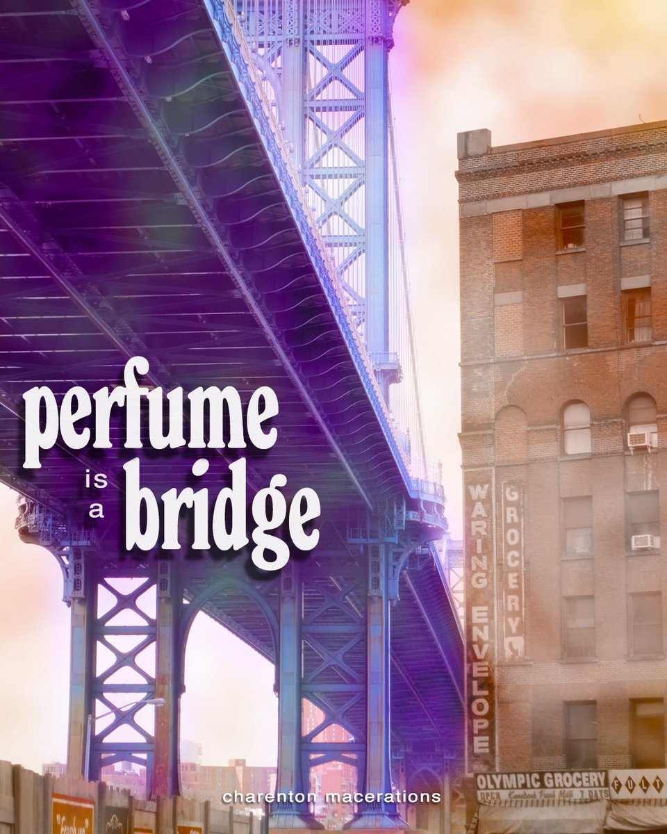 CM_Fragrance's tweet photo. Perfume is a bridge. #fragrance #development https://t.co/uqDDIZpzmN
